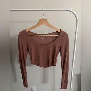 Pacsun long sleeve crop top
